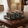 سرویس قهوه خوری سنگی طرح گل و پرنده
