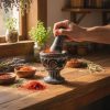 زعفران ساب سنگی متوسط پایه دار