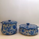 ست دیگ و تابه سنگ ستاره ای طرح ققنوس آبی