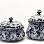 ست دیگ و تابه سنگی مدل درباری طرح ققنوس - Image 3