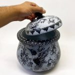 ست دیگ و تابه سنگی مدل درباری طرح ققنوس - Image 7