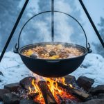 قازن چدنی با دسته فلزی آویز 3 لیتری